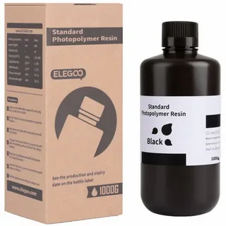 3D printing, synthetic resin, standard, black, 1 kg