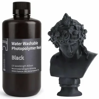 3D-Druck, Kunstharz, wasserwaschbar, Schwarz, 1 kg