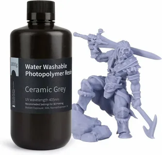 3D printing, synthetic resin, water-washable, ceramic grey, 1 kg