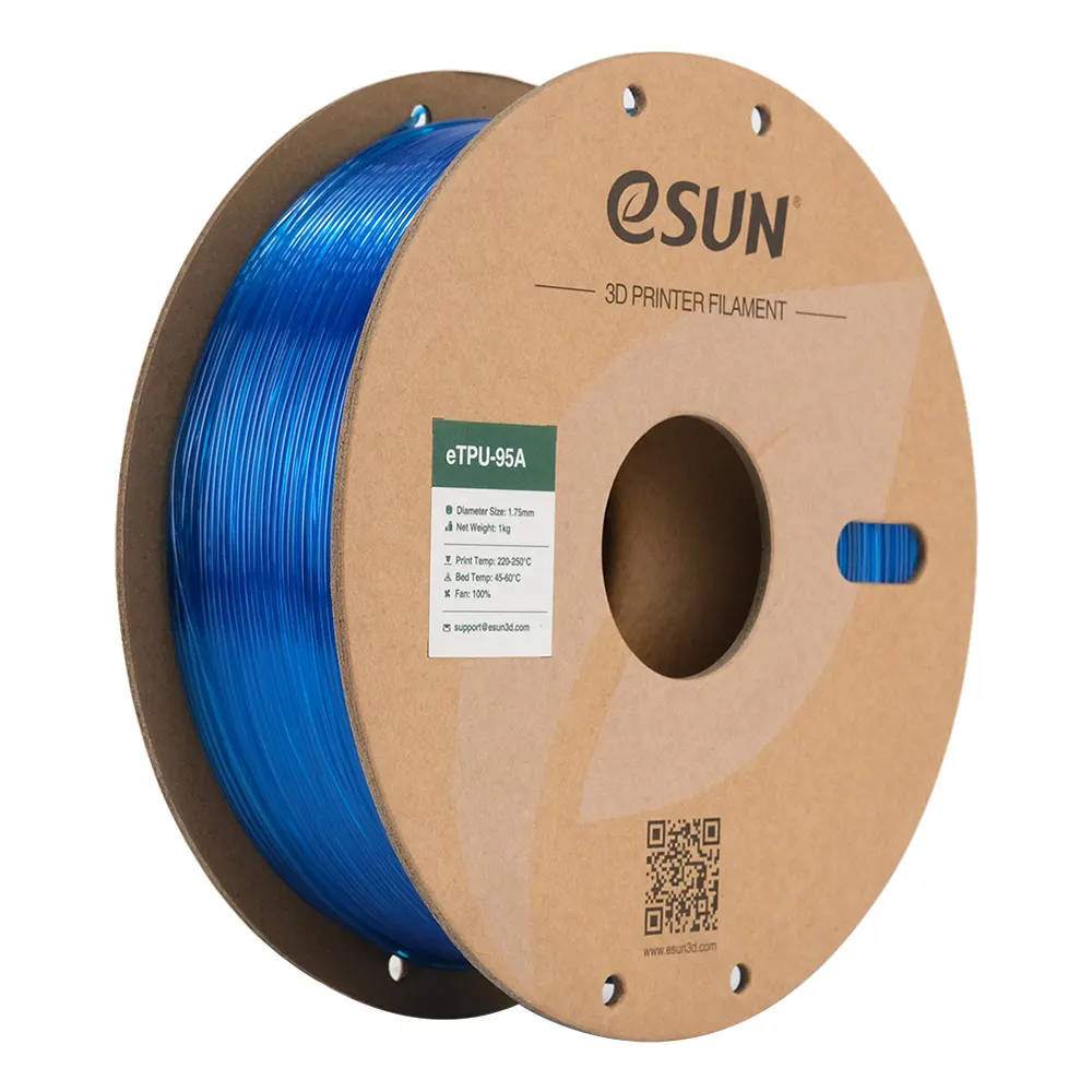 eSUN 3D eTPU 95A Transparent Blue 1,0kg 1,75mm