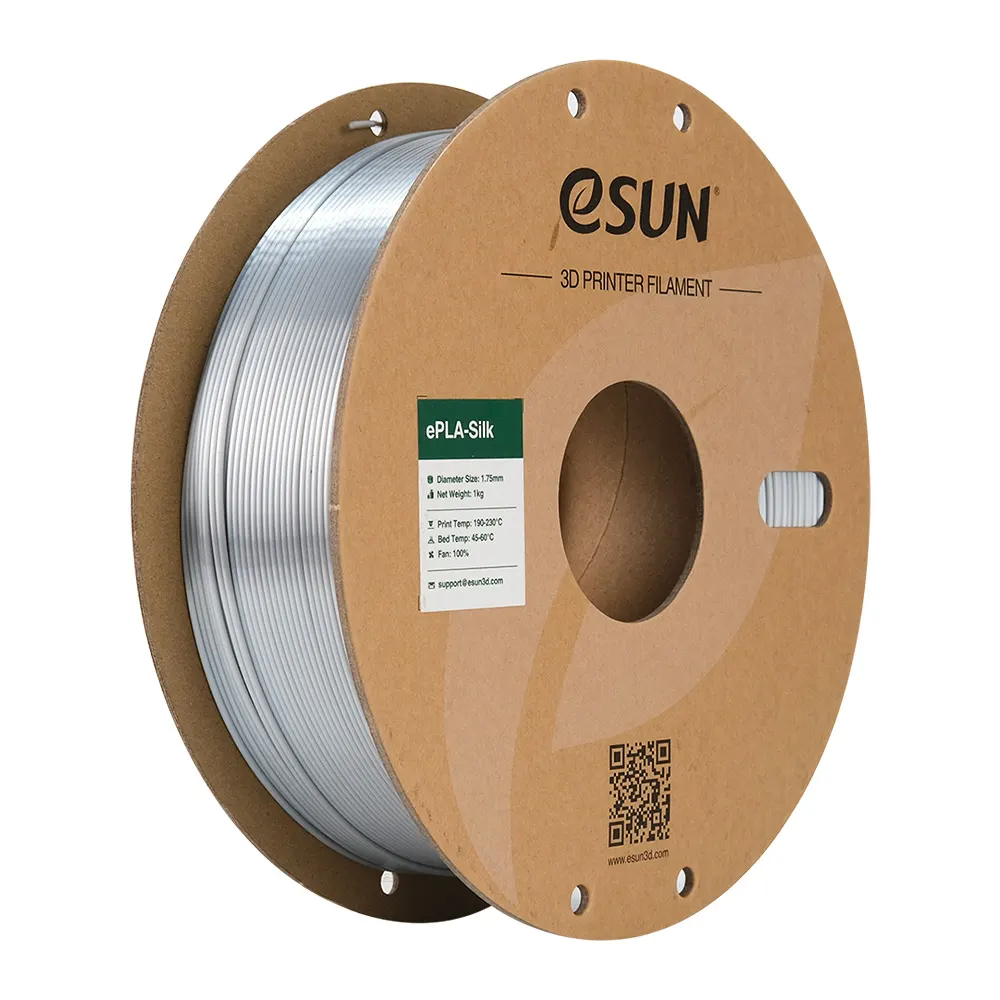 eSUN 3D PLA eSilk Silver 1,0kg 1,75mm