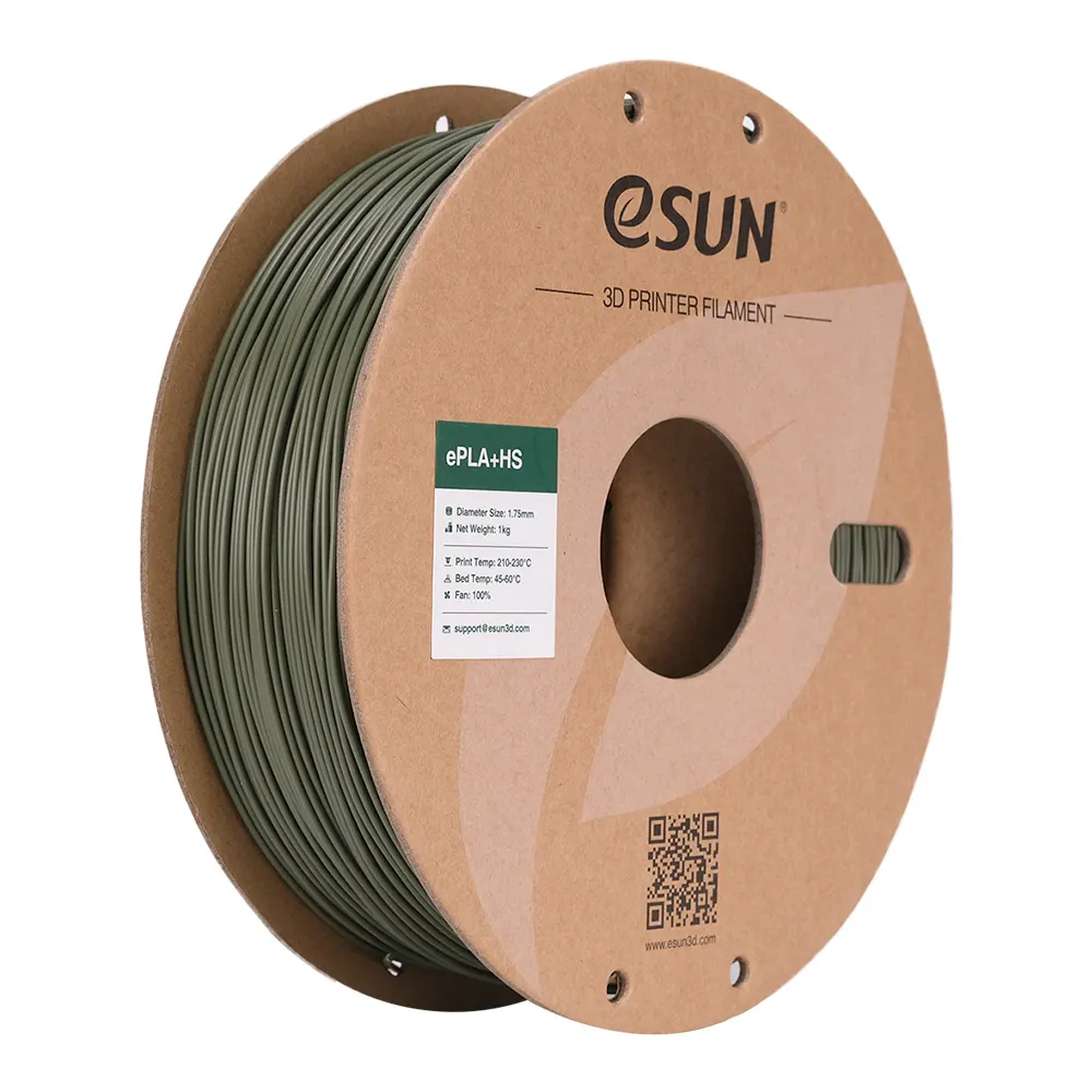 eSUN 3D PLA+ High Speed Olive Green 1,0kg 1,75mm