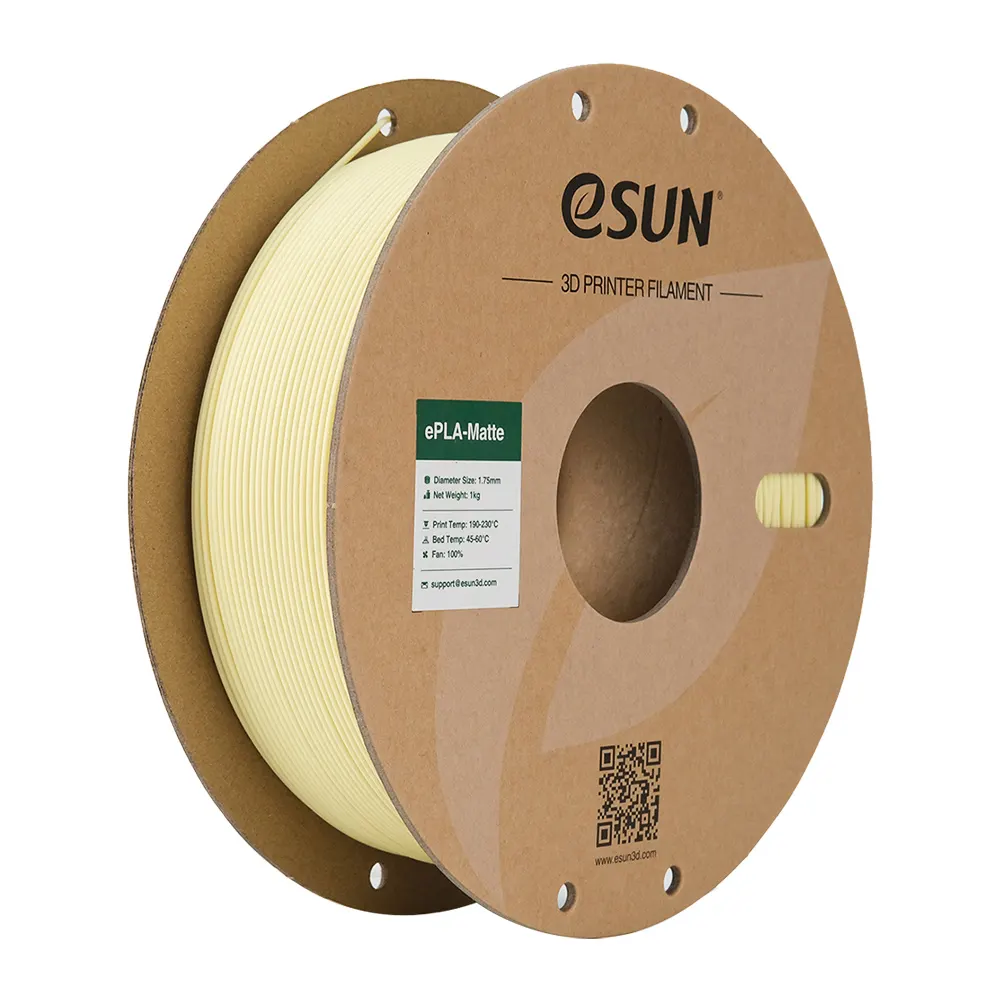 eSUN 3D PLA Matte Mandelgelb 1,0kg 1,75mm
