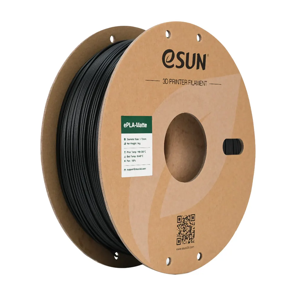 eSUN 3D PLA Matte Deep Black 1,0kg 1,75mm
