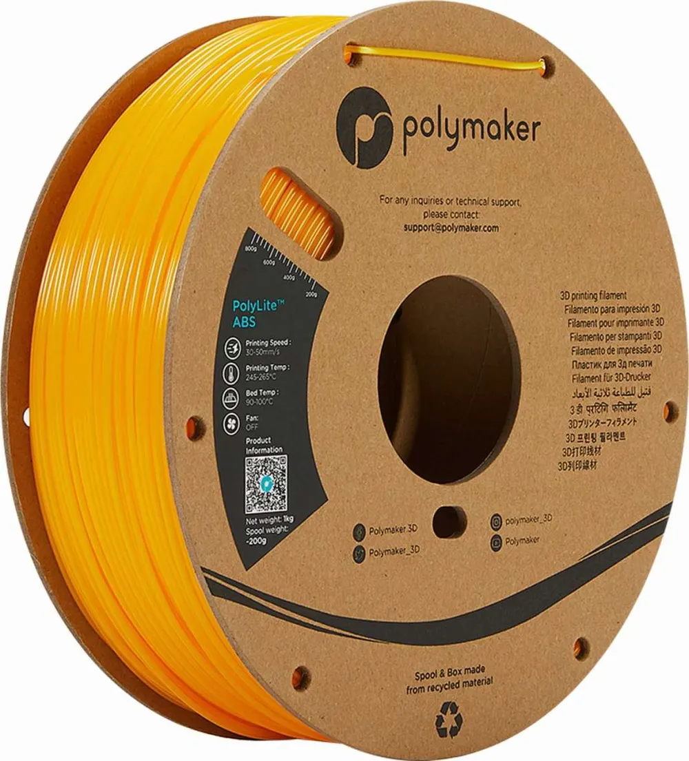 PolyMaker ABS (PolyLite) Yellow 1,0kg