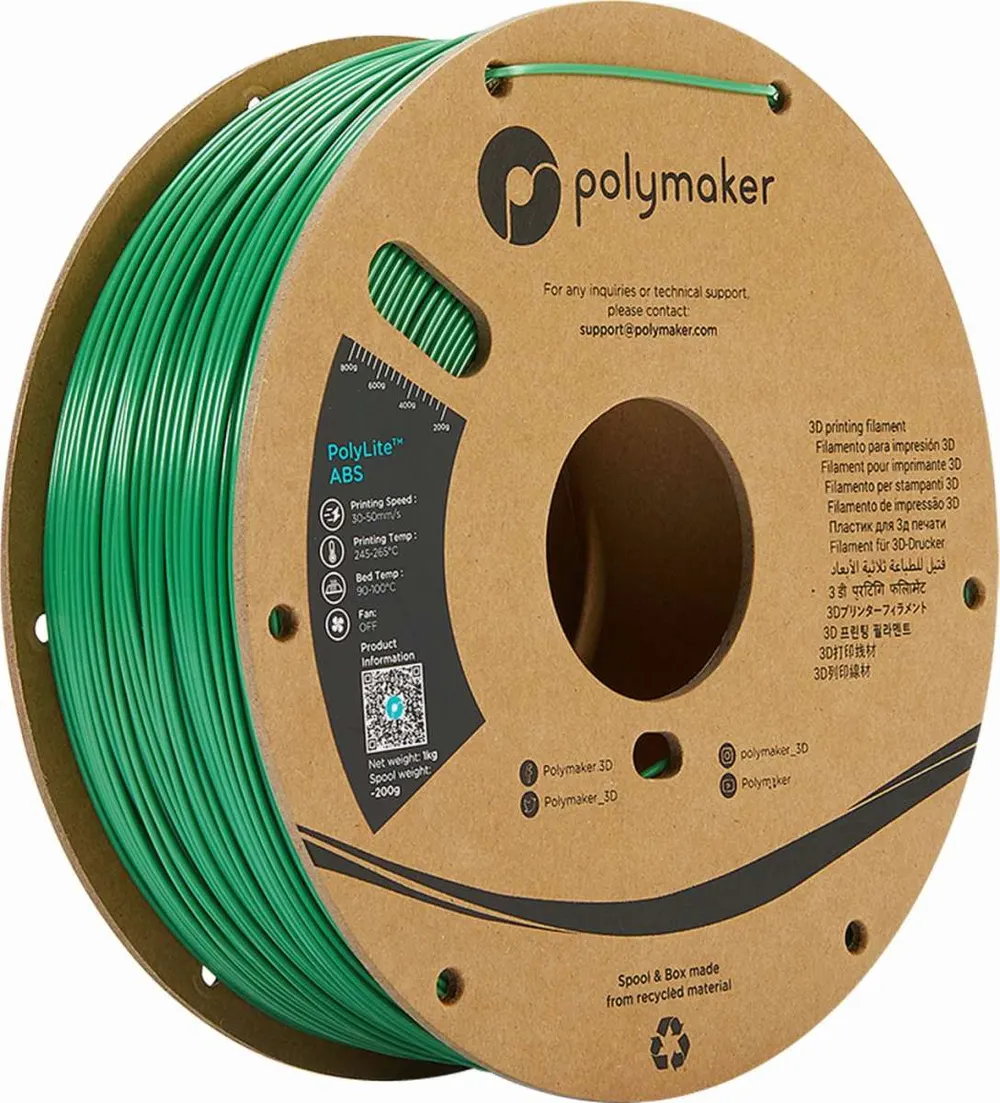 PolyMaker ABS (PolyLite) Green 1,0kg