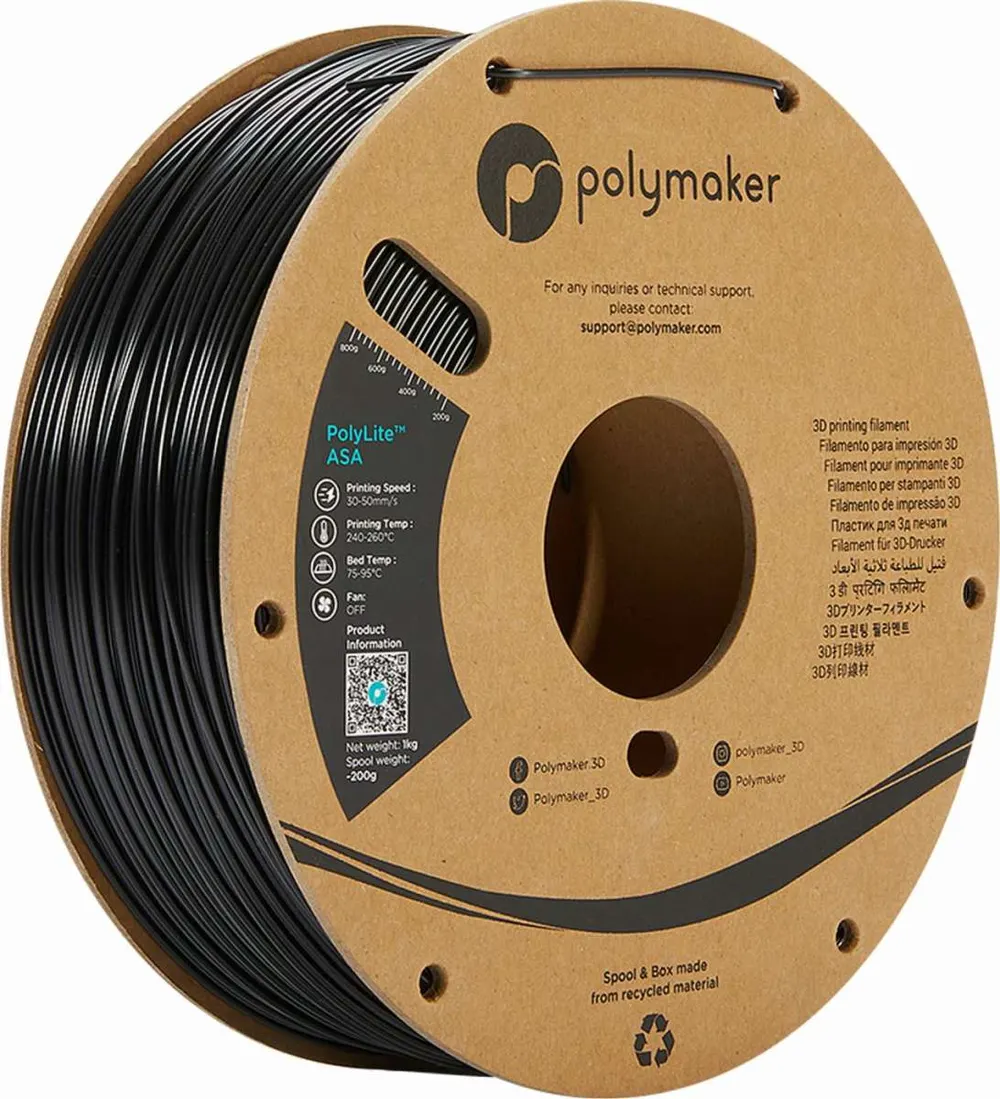 PolyMaker ASA (PolyLite) Black 1,0kg
