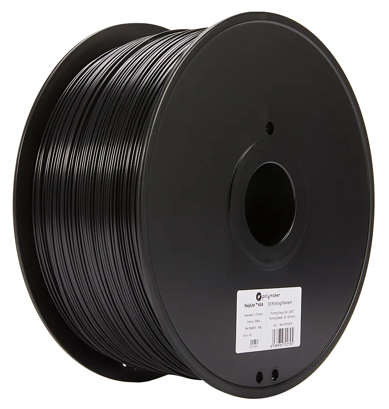 PolyMaker ASA (PolyLite) Schwarz 3,0kg