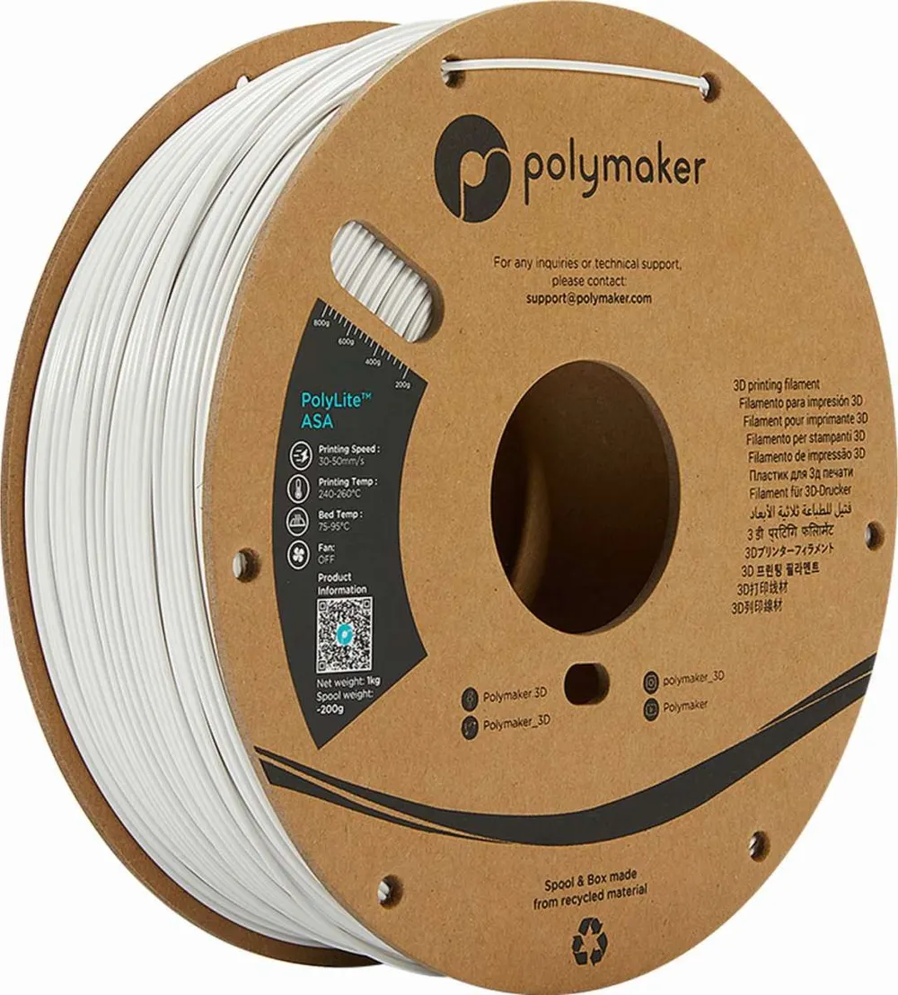 PolyMaker ASA (PolyLite) White 1,0kg