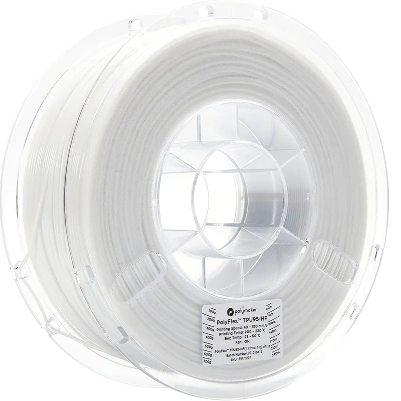 PolyMaker PolyFlex 95A HF Weiß 1,0kg