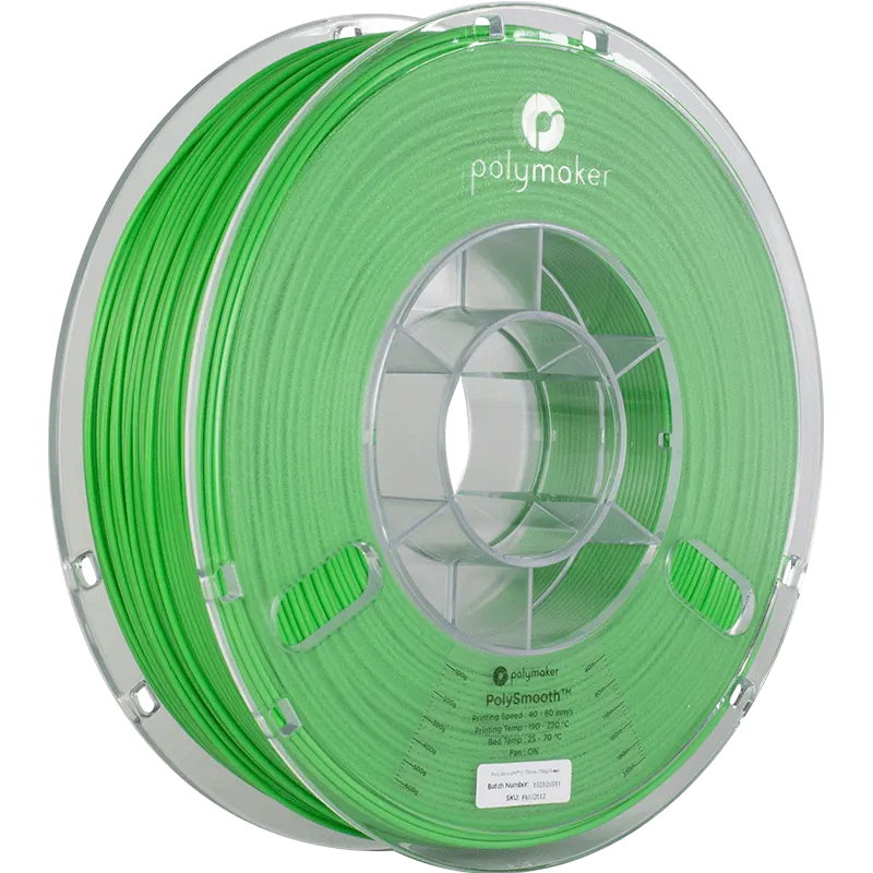 PolyMaker PolySmooth Filament Grün 750g