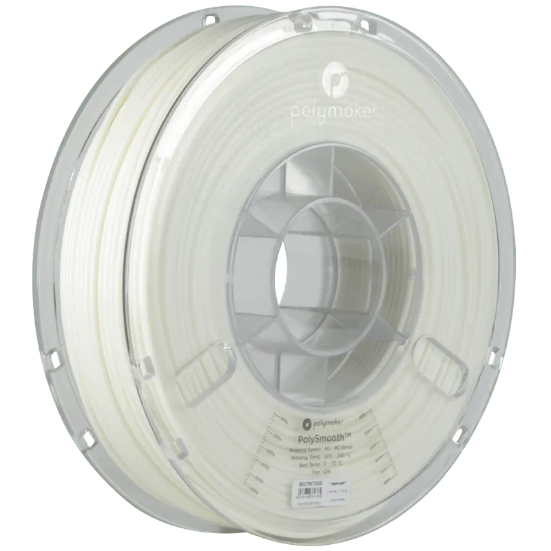 PolyMaker PolySmooth Filament White 750g