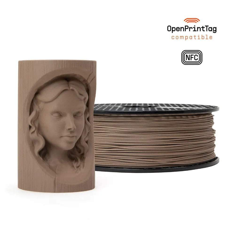 Prusament Woodfill Pastel Brown (NFC) 1kg 1,75 mm